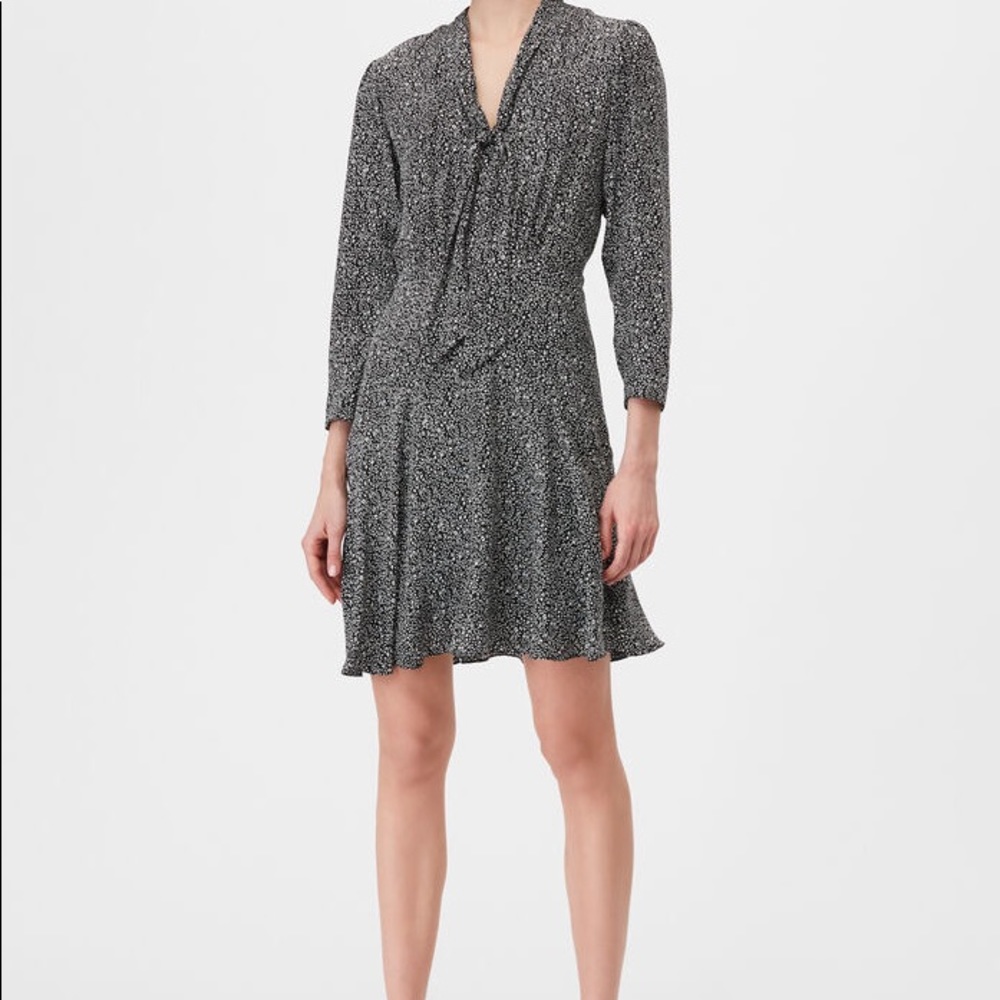 tailored by rebecca taylor silk jacquard dress
